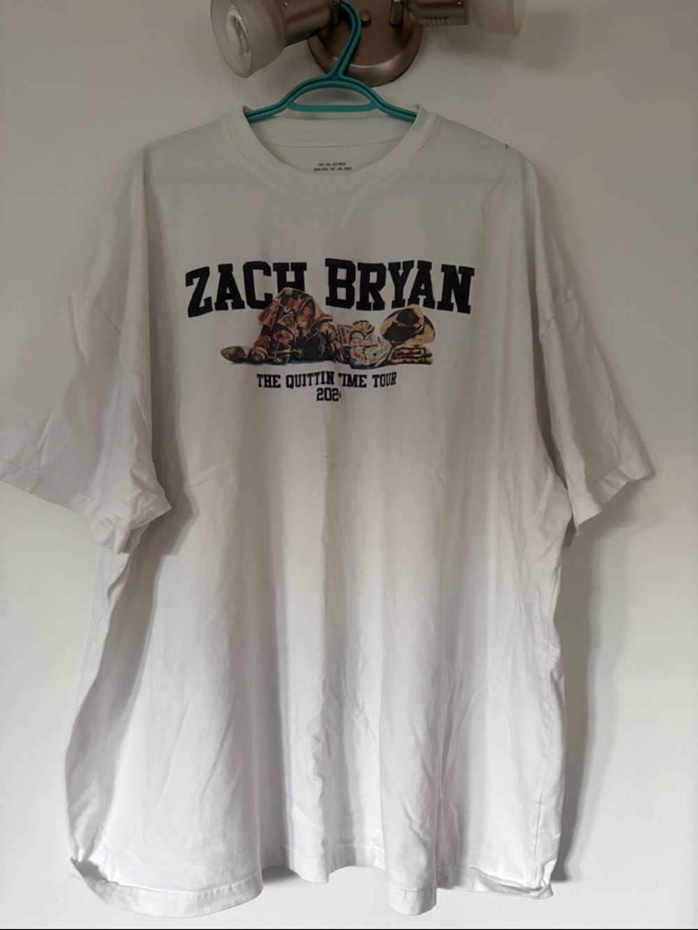Zach Bryan White Graphic Tour T-Shirt